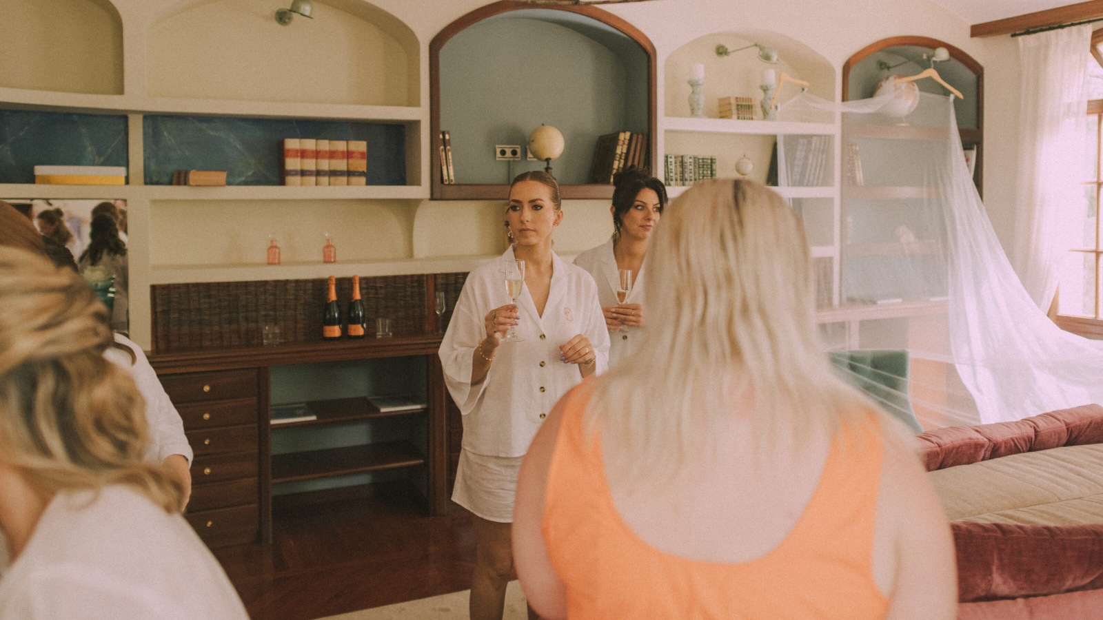 Wedding photographer in Barcelona at La Farinera with candid wedding photographer Catalonia