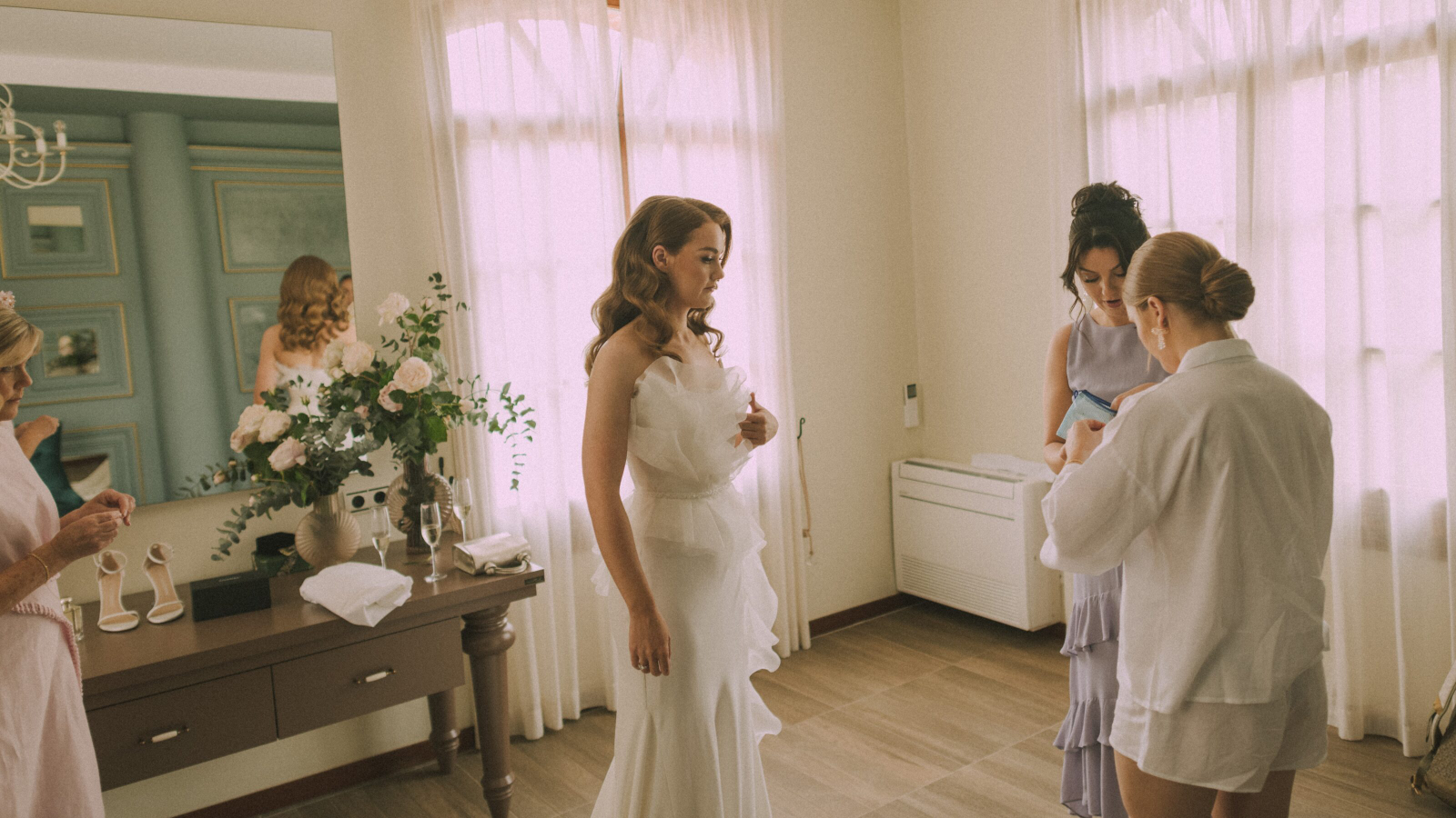 Wedding photographer in Barcelona at La Farinera with analog wedding style Catalonia