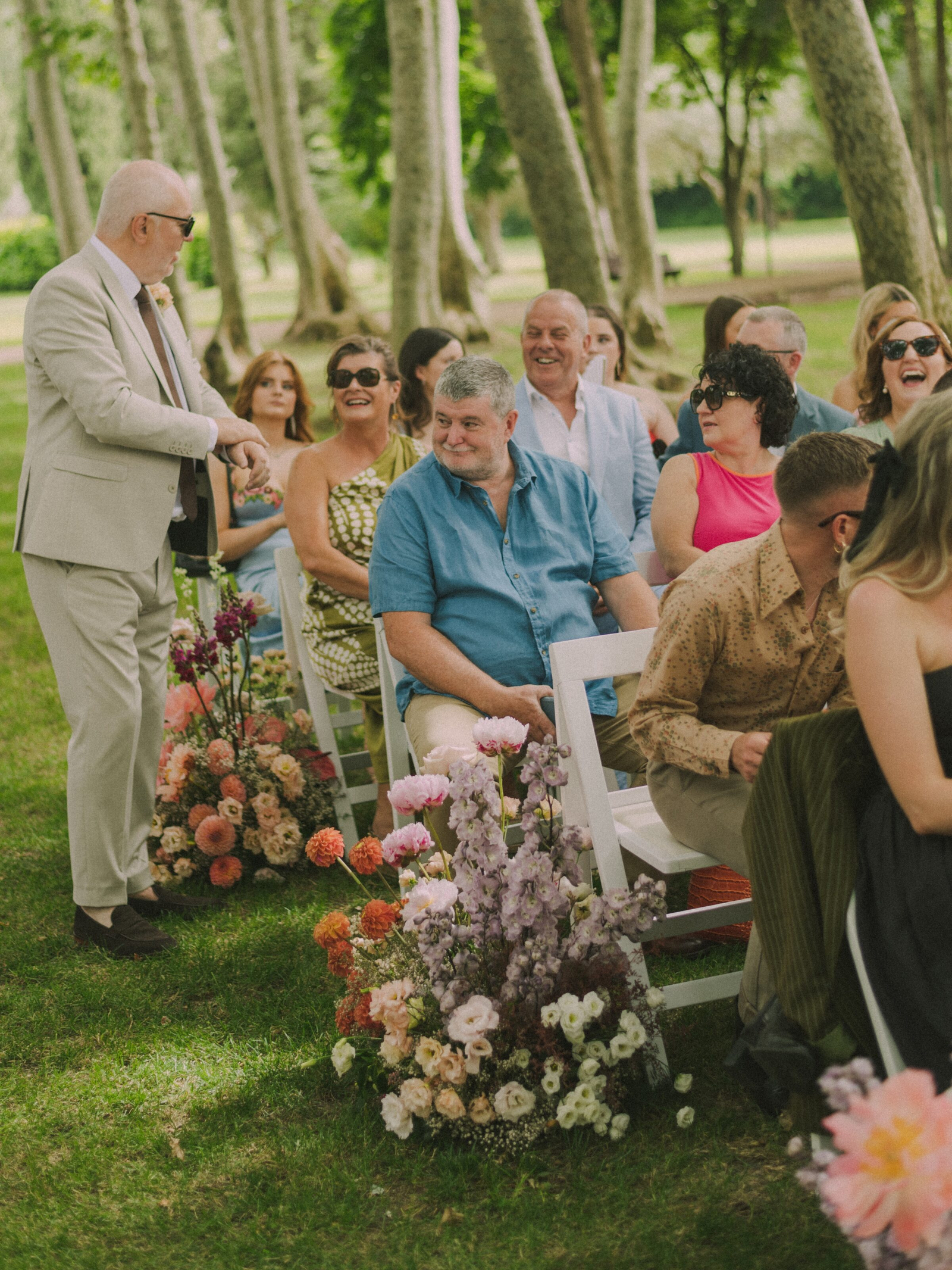 Wedding photographer in Barcelona at La Farinera with film wedding look Spain