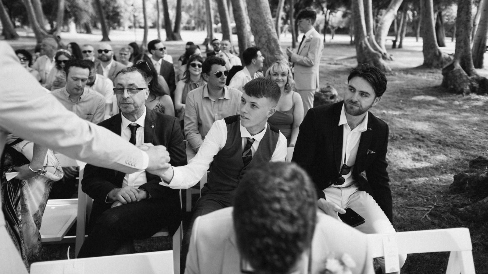 Wedding photographer in Barcelona at La Farinera with candid wedding style Spain