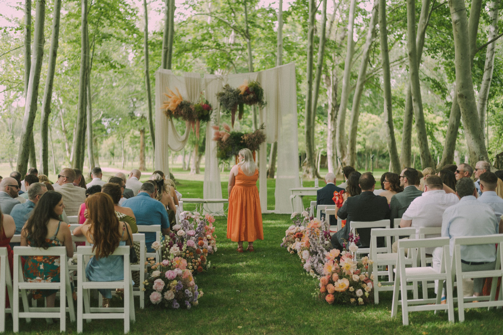 Wedding photographer in Barcelona at La Farinera with real wedding look Barcelona