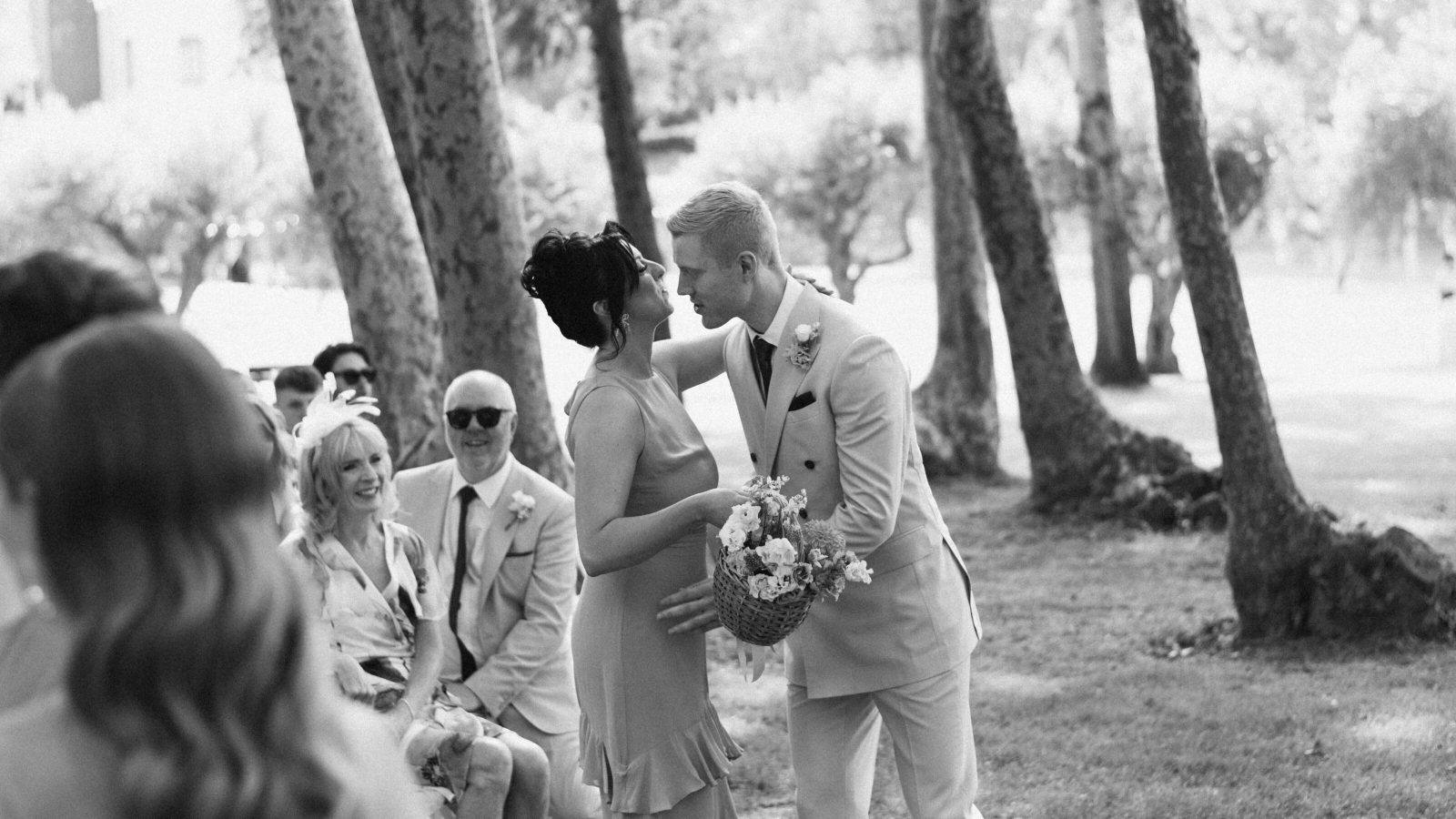 Wedding photographer in Barcelona at La Farinera with real wedding look