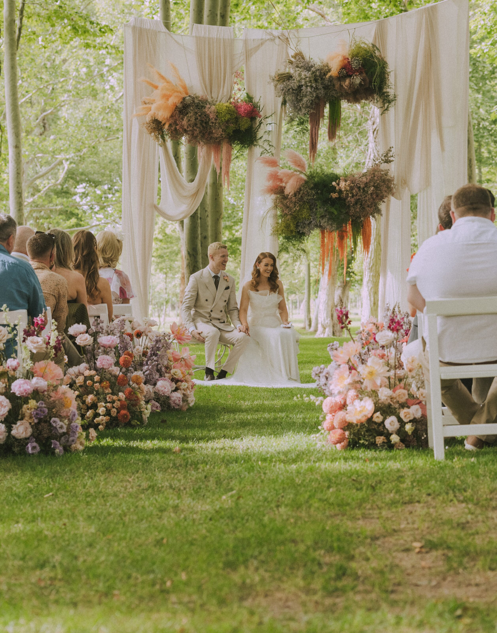Wedding photographer in Barcelona at La Farinera with film aesthetic