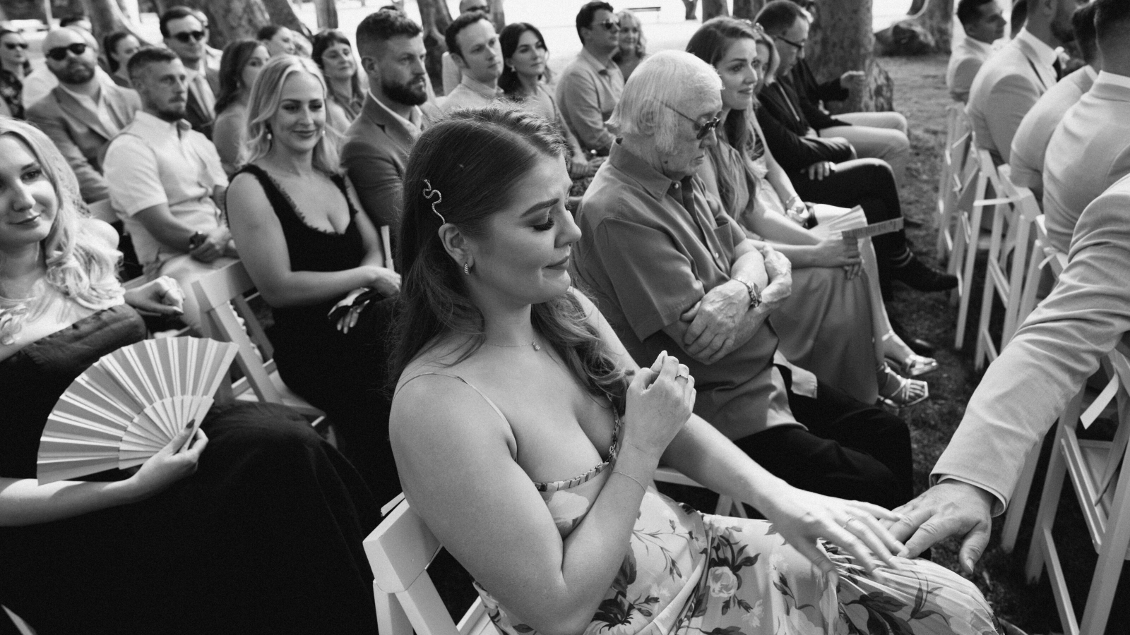 Elegant wedding ceremony captured with film photography at La Farinera, Barcelona
