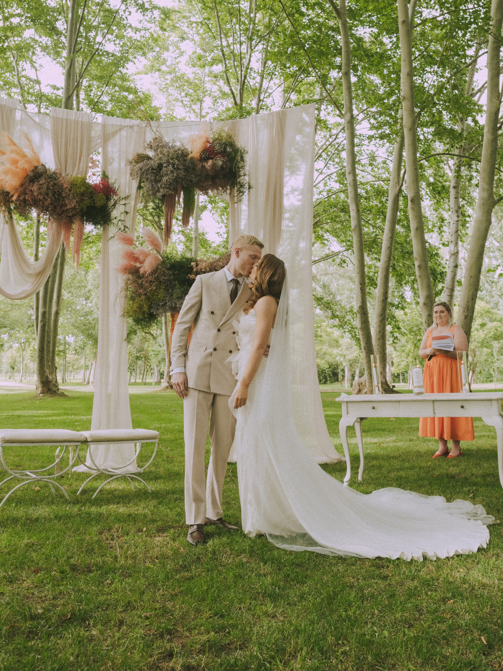Wedding photographer in Barcelona at La Farinera with luxury wedding photographer Catalonia Spain