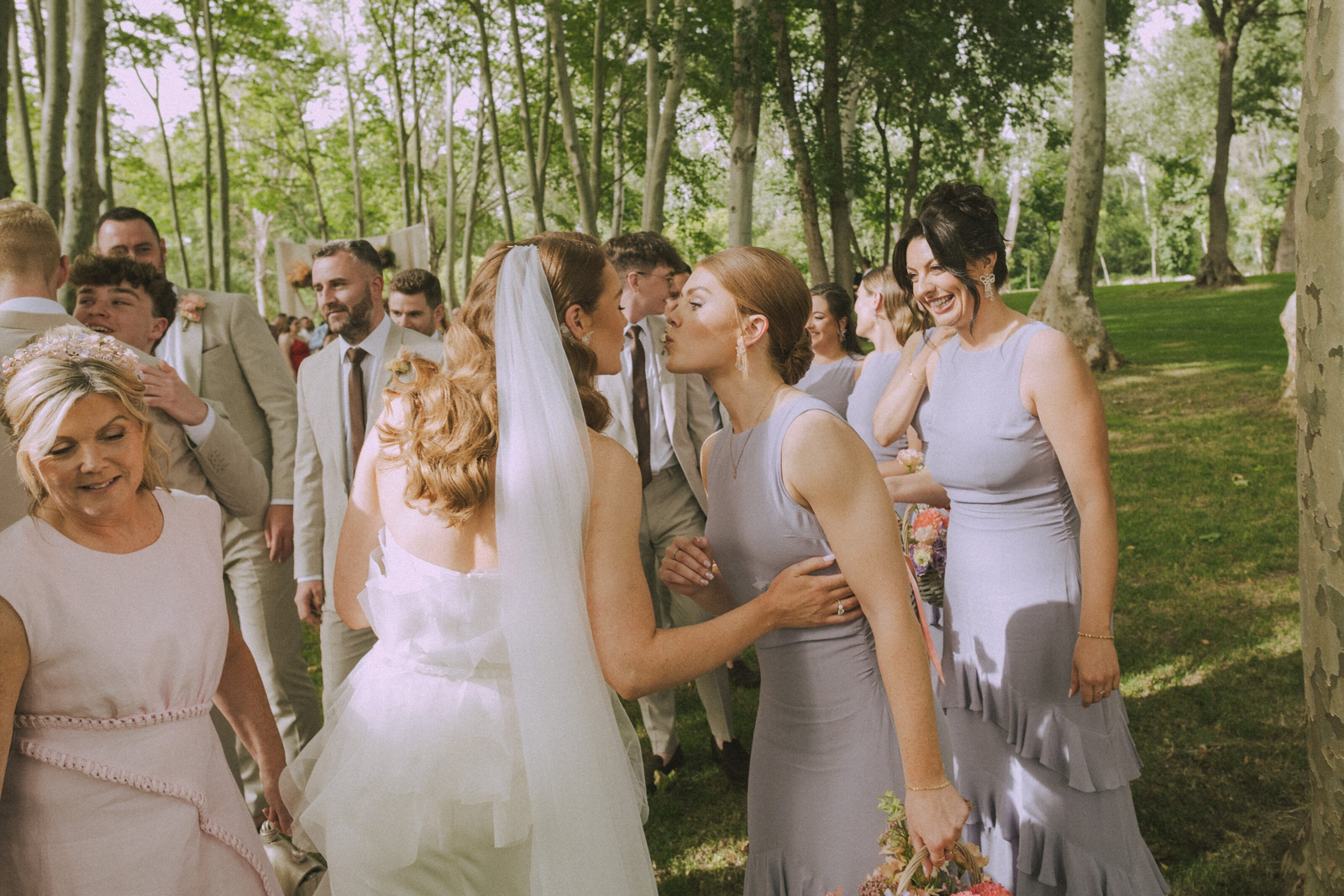 Wedding photographer in Barcelona at La Farinera with candid wedding photo Catalonia Spain