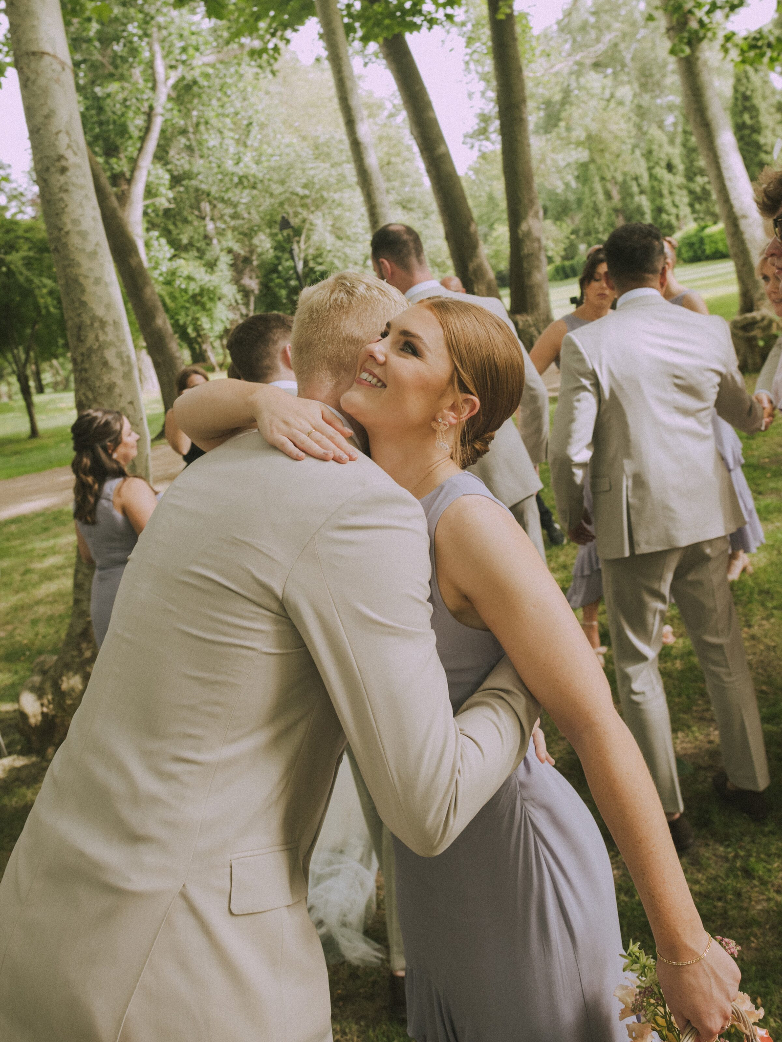 Wedding photographer in Barcelona at La Farinera with vintage wedding photo Catalonia Spain