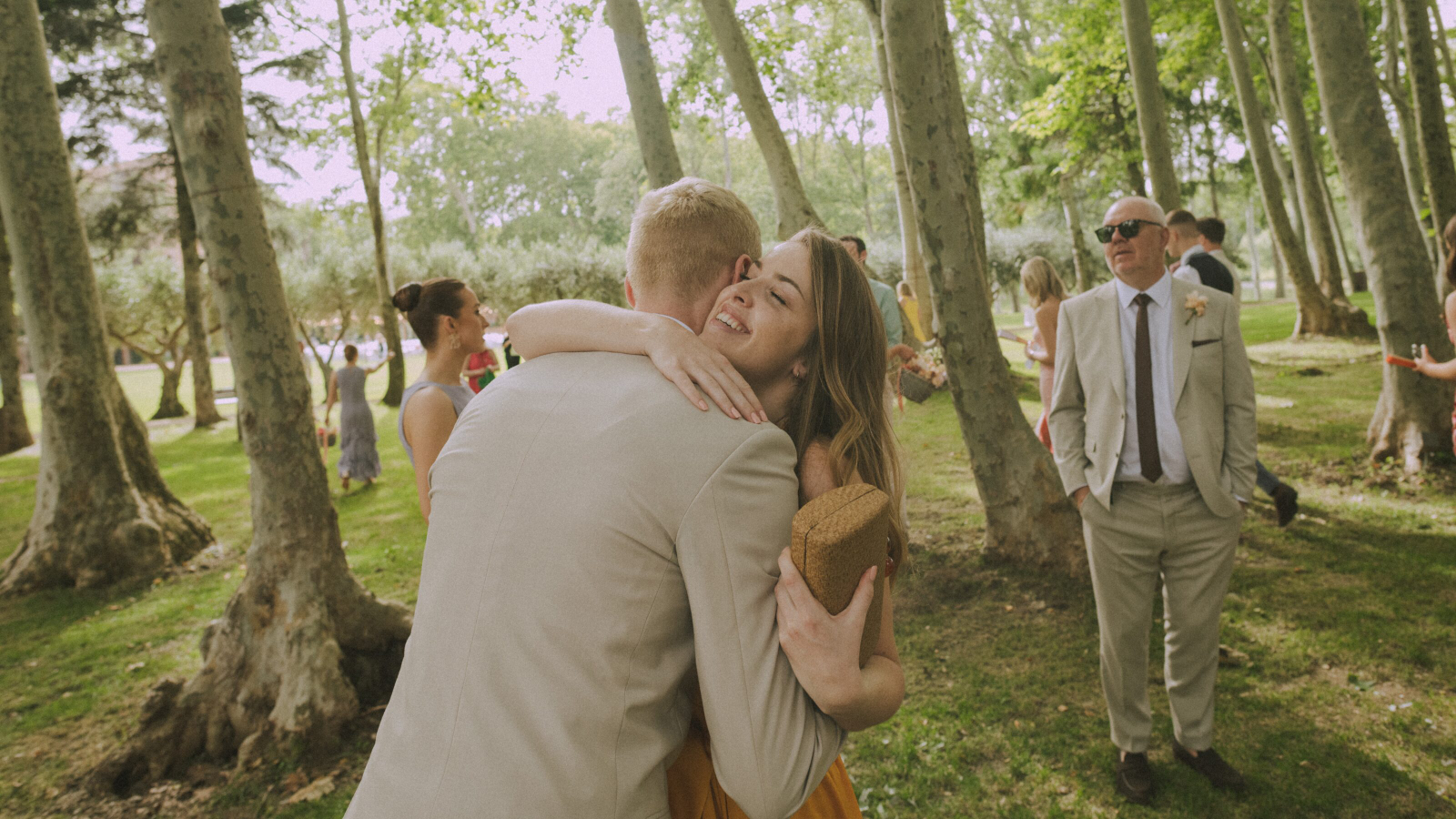 Wedding photographer in Barcelona at La Farinera with analog wedding look Catalonia Spain