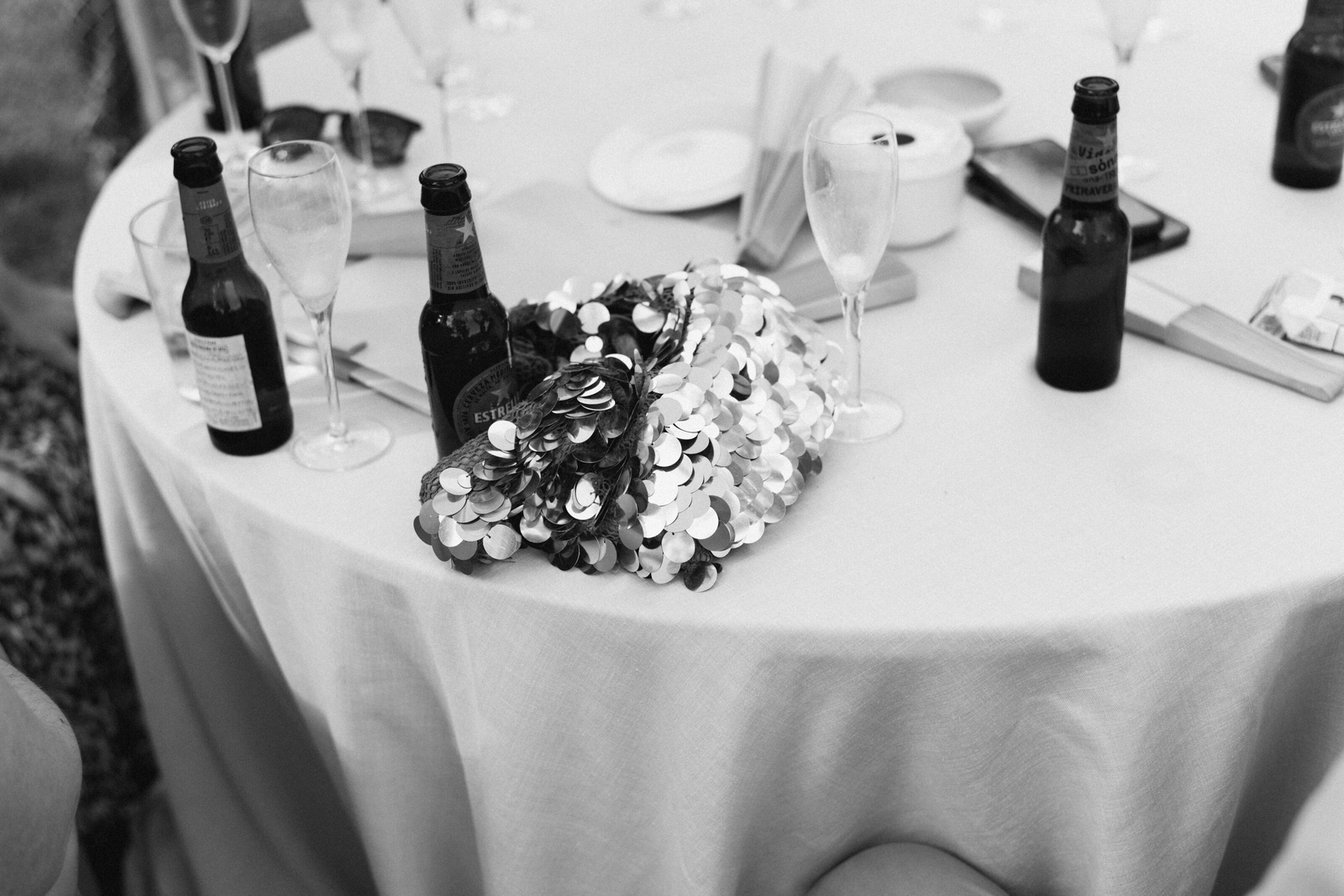 Wedding photographer in Barcelona at La Farinera with film wedding photographer Catalonia