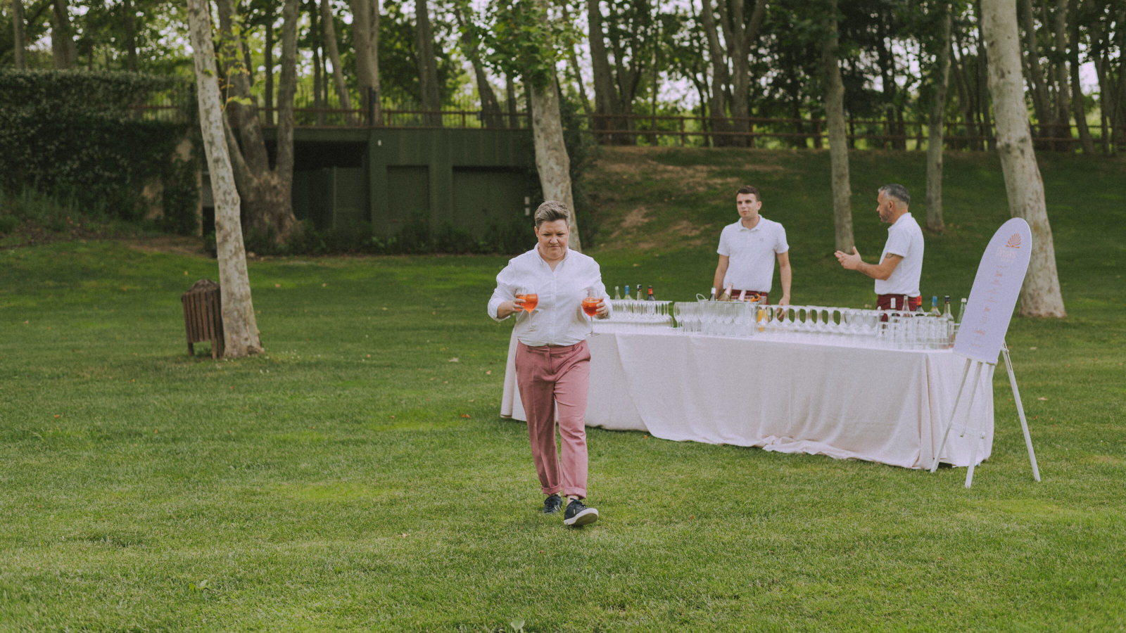 Wedding photographer in Barcelona at La Farinera with candid wedding look Catalonia