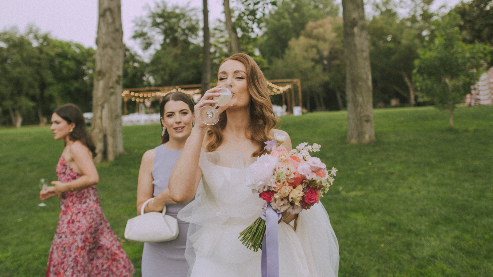 Wedding photographer in Barcelona at La Farinera with film aesthetic
