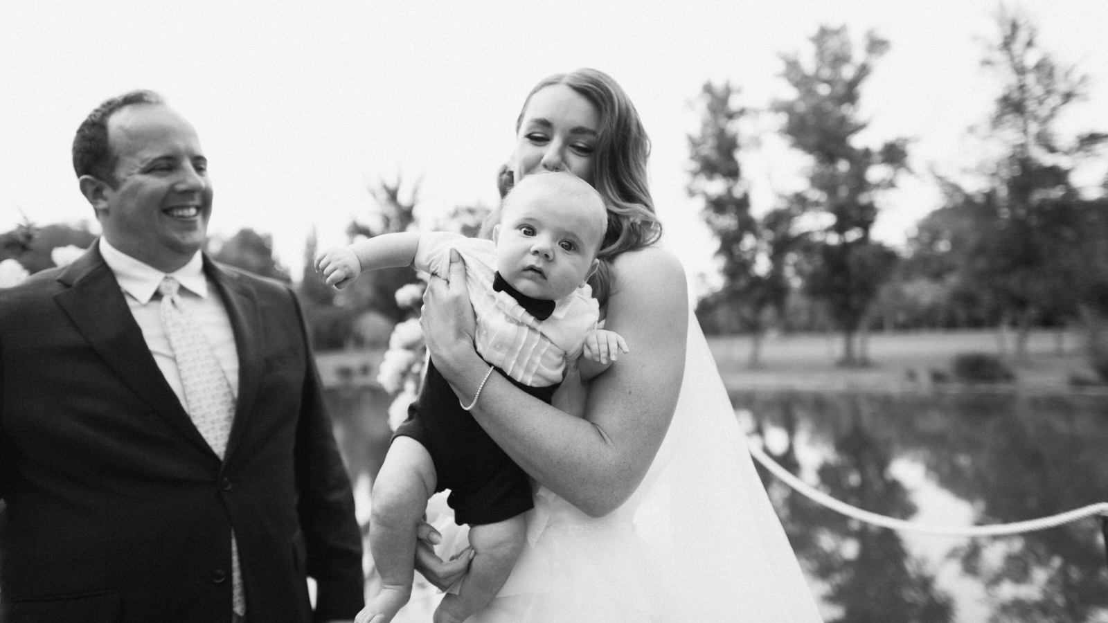 Candid moment captured with film photography at La Farinera wedding venue