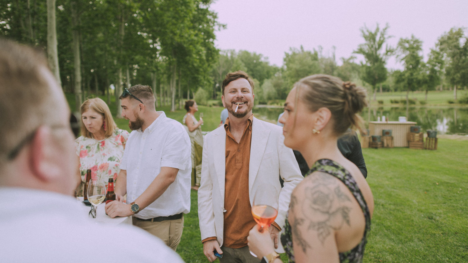 Wedding photographer in Barcelona at La Farinera with analog wedding photo Catalonia Spain