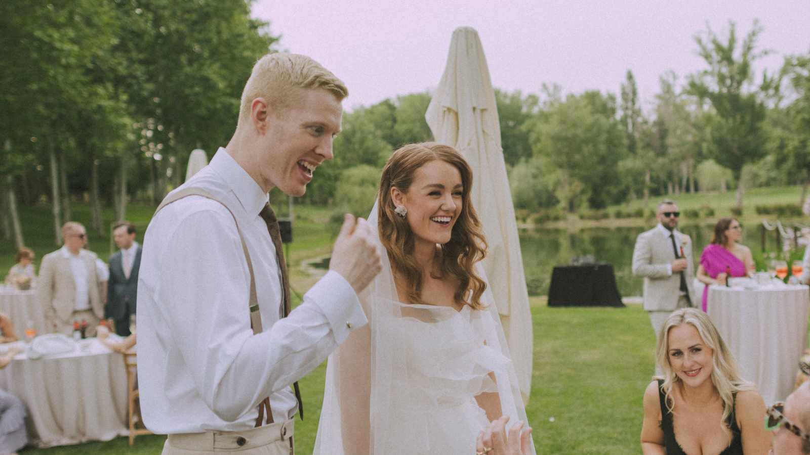 Wedding photographer in Barcelona at La Farinera with candid wedding look Catalonia Spain