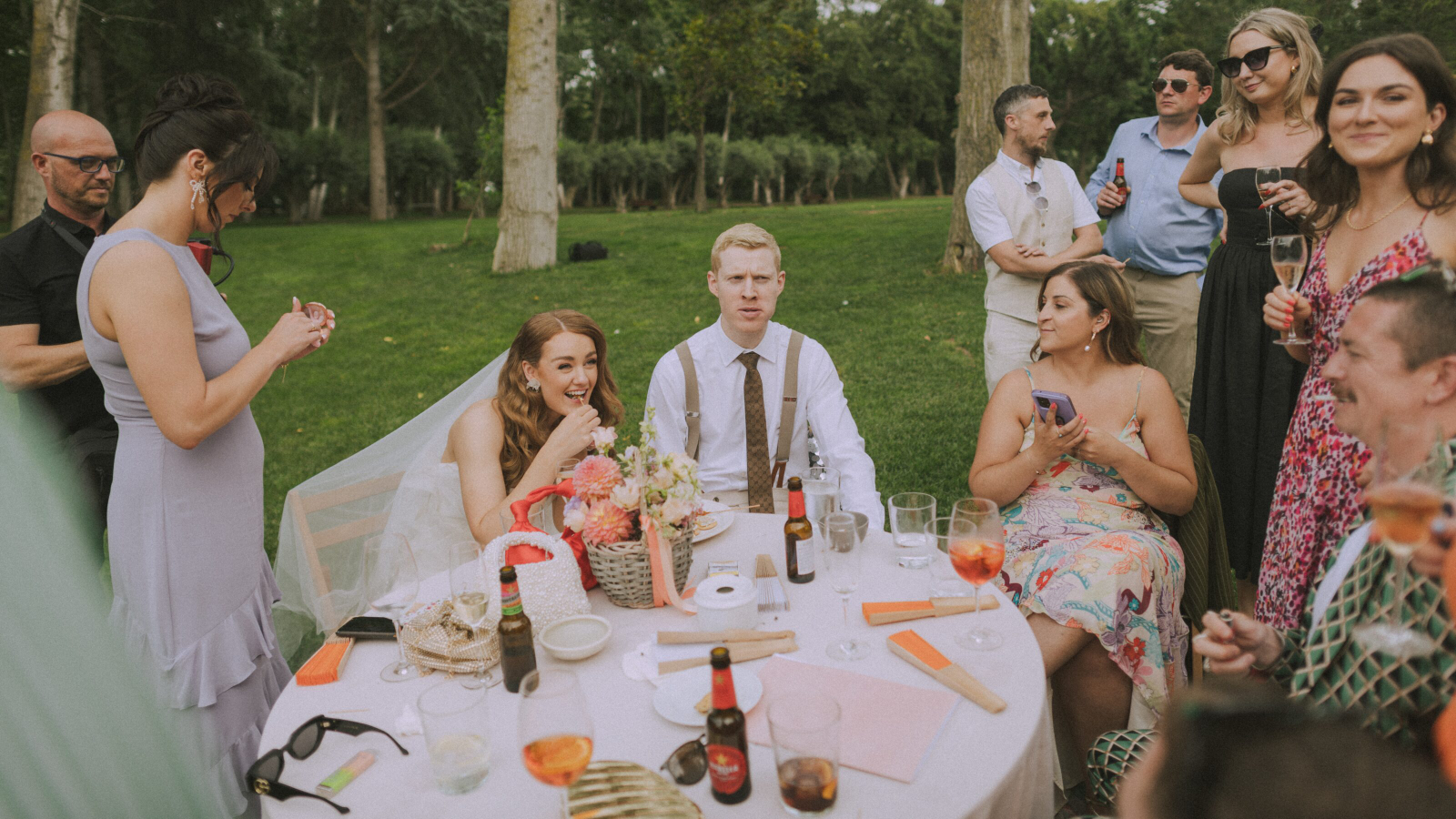 Wedding photographer in Barcelona at La Farinera with analog wedding style Catalonia Spain