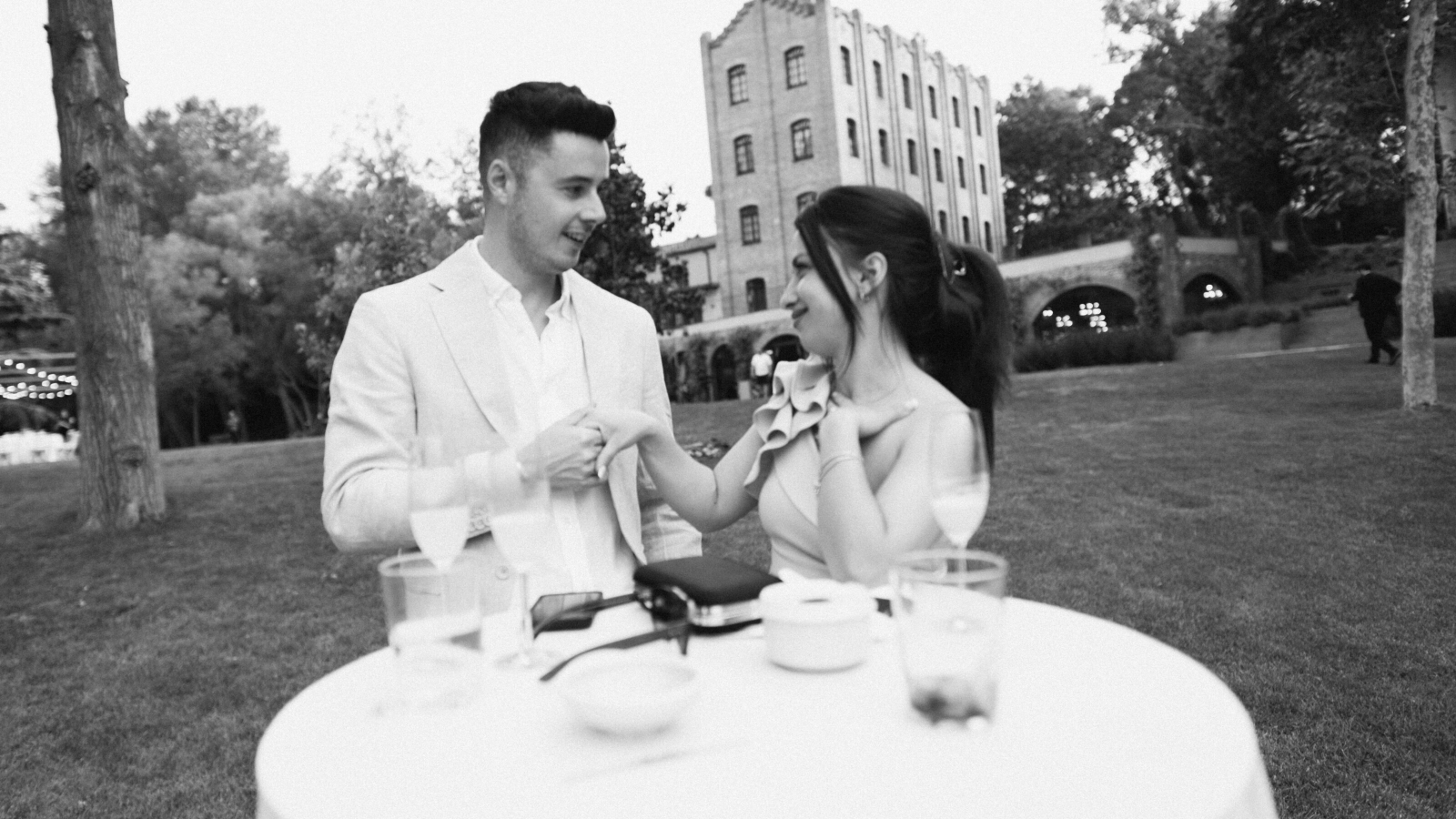 Wedding photographer in Barcelona at La Farinera with film wedding photographer Catalonia