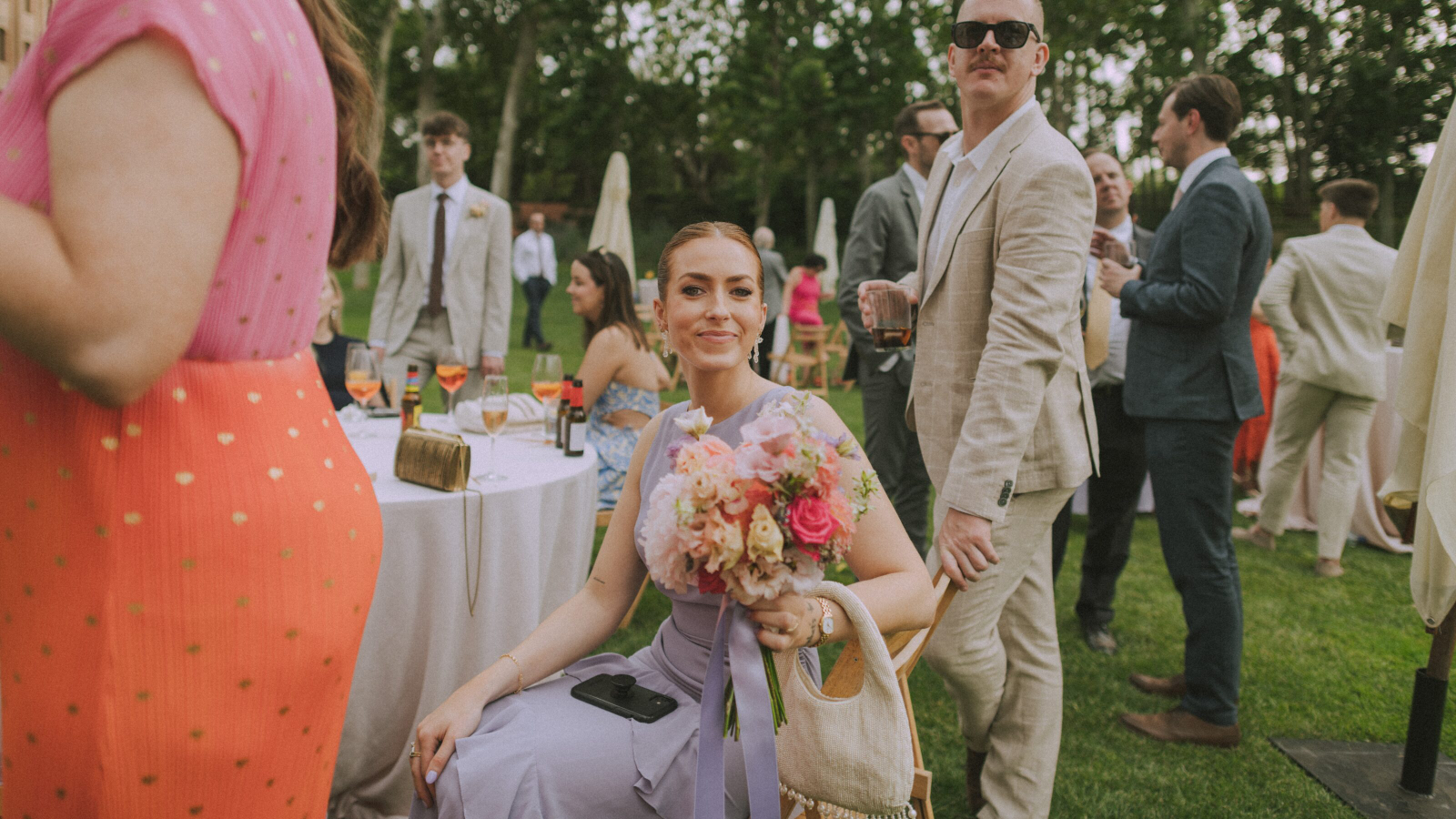 Wedding photographer in Barcelona at La Farinera with film wedding look Catalonia