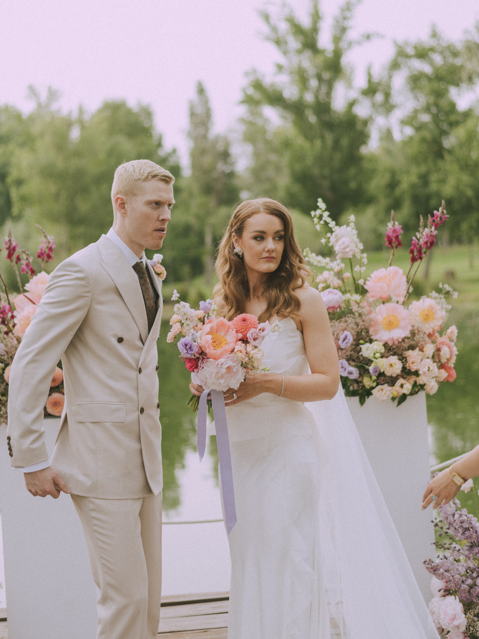 Wedding photographer in Barcelona at La Farinera with analog wedding style Catalonia