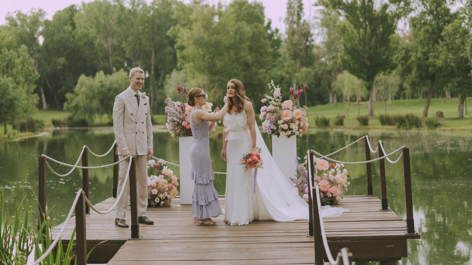 Wedding photographer in Barcelona at La Farinera with luxury wedding style Catalonia