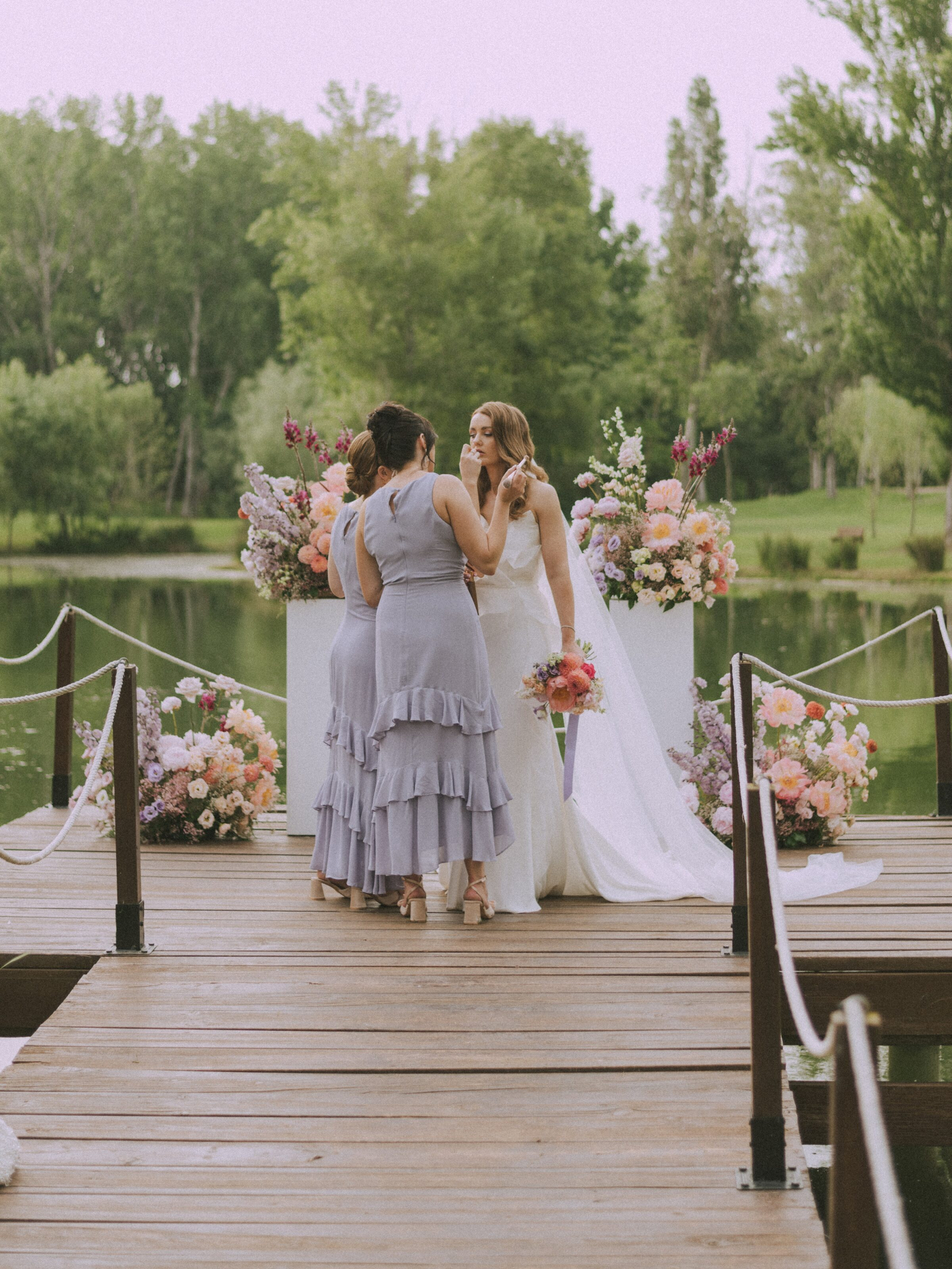 Wedding photographer in Barcelona at La Farinera with vintage wedding style Catalonia