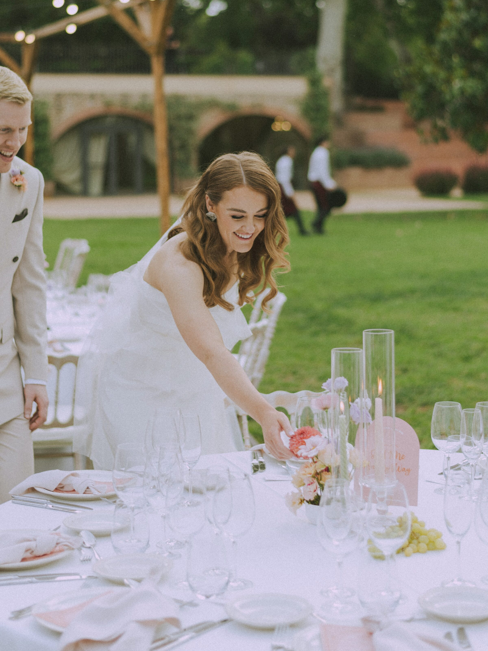 Wedding photographer in Barcelona at La Farinera with vintage wedding photo Spain