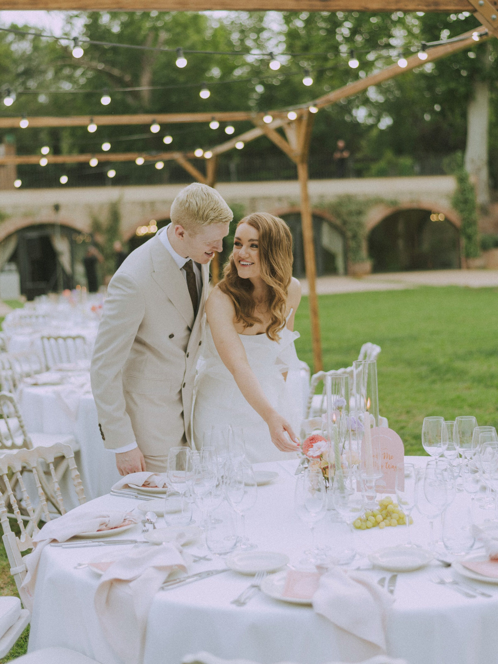 Wedding photographer in Barcelona at La Farinera with analog wedding look Spain