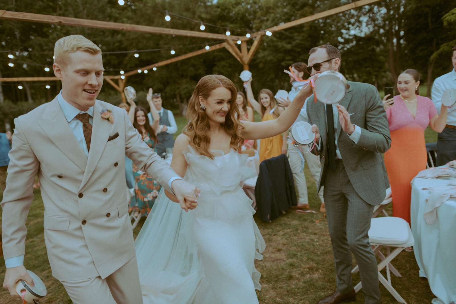 Wedding photographer in Barcelona at La Farinera with vintage wedding photography
