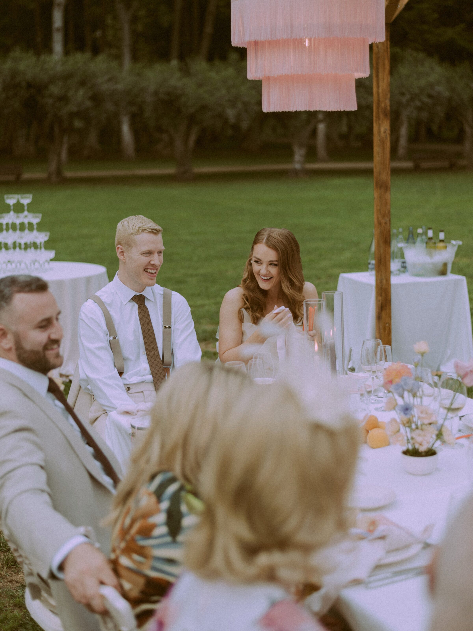 Bride and groom sharing a tender moment at La Farinera wedding venue in Barcelona