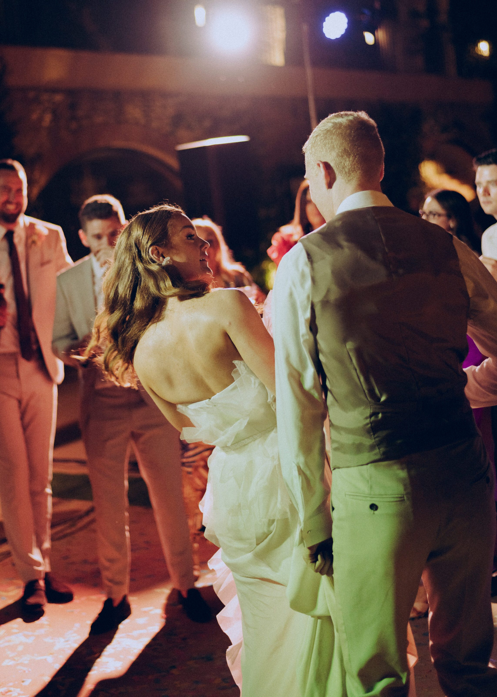 Wedding photographer in Barcelona at La Farinera with vintage wedding style Barcelona